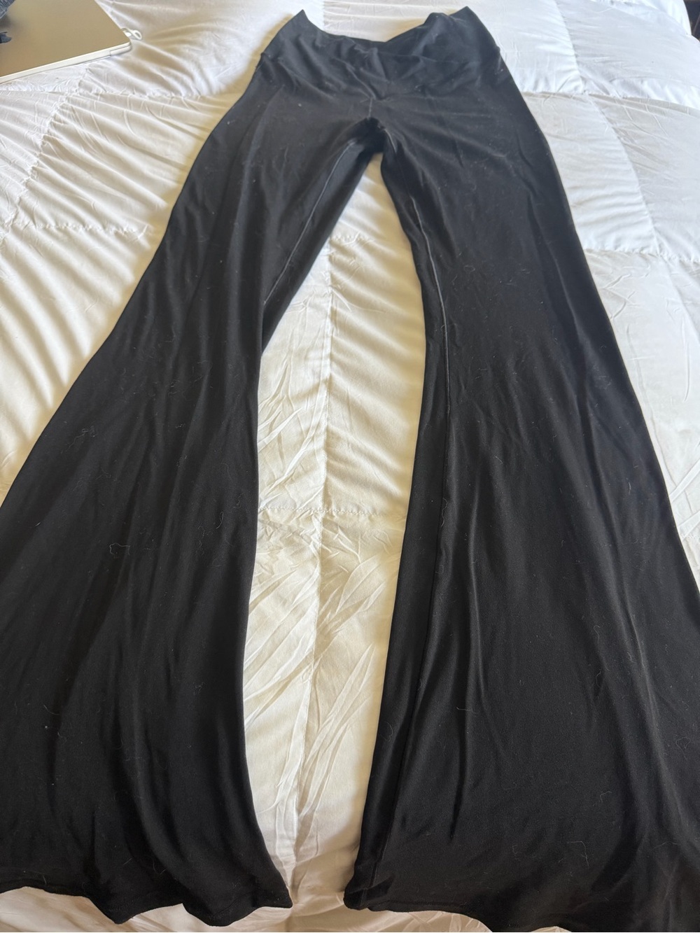 Aerie Offline Black Flared Lounge Pants